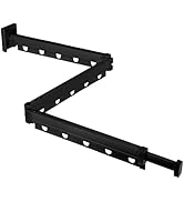 Domigard Clothes Drying Rack, Upgrade 3-Fold Wall Mounted Drying Rack Clothing, Laundry Space Sav...