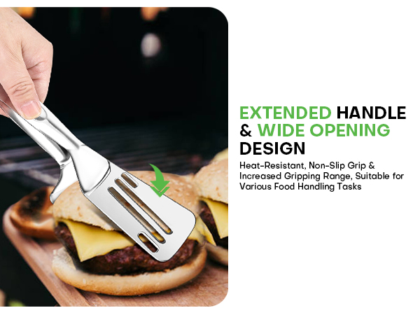 2-in-1 Detachable Design Kitchen Tongs