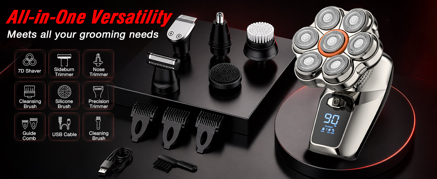 Premium Electric Shaver for Men &amp;amp; Grooming Kit