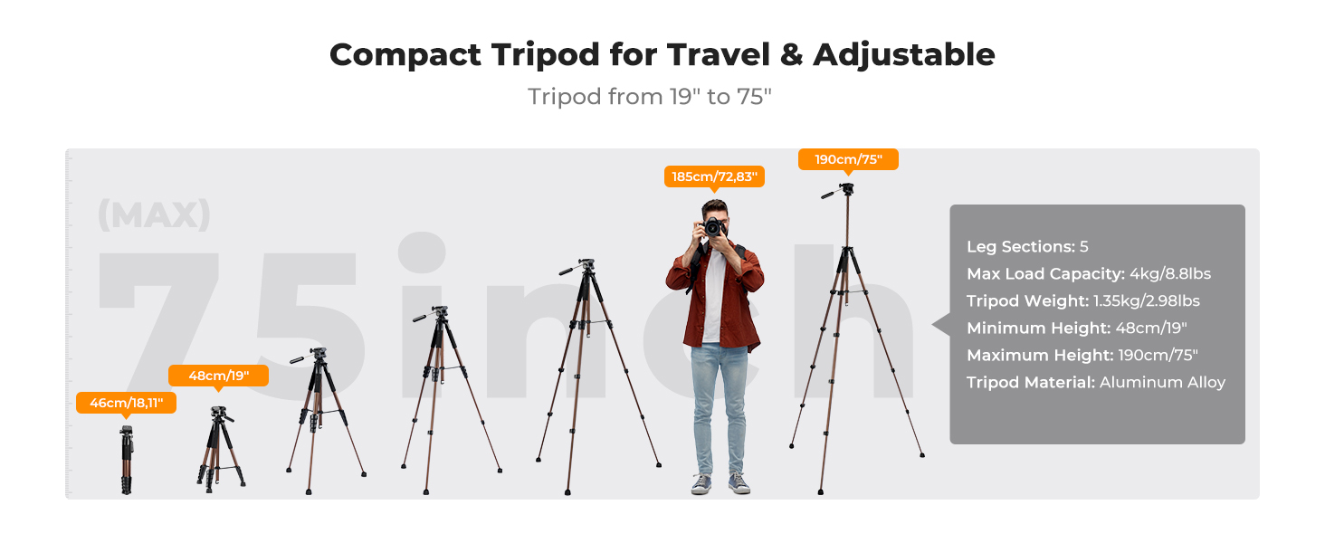 K&amp;F Concept Camera Cellphone Tripod