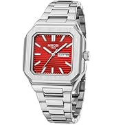 NIBOSI Men Watches Analog Quartz Stainless Steel Silver Watches for Men Waterproof Business Class...