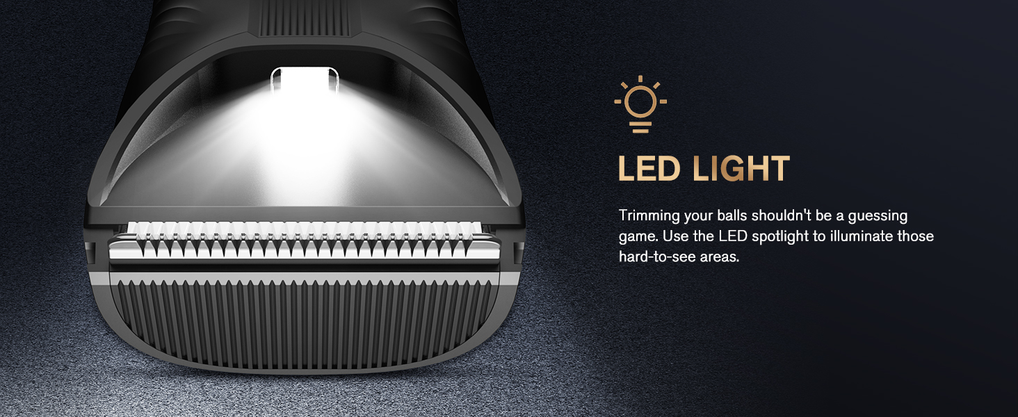 body hair trimmer with Led light