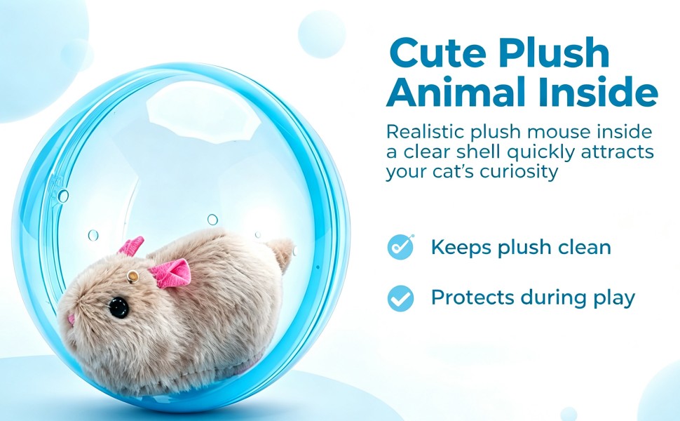 Self-Rolling Interactive Cat Ball