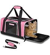 Petskd Pet Carrier 17x11x9.5 Alaska Airline Approved,Pet Travel Carrier Bag for Small Cats and Do...
