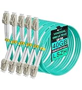 VANDESAIL LC to LC Fiber Patch Cable, 10G/40G OM3 Fiber Cables Multimode Fiber Jumper Duplex 50/1...
