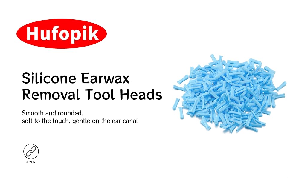Silicone Earwax Removal Tool Heads