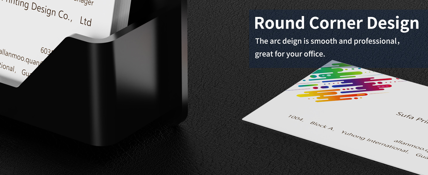 wall mounted business card holder