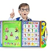ABC Sound Books Interactive Electronic Learning Books for Toddlers with Alphabet, Numbers, Animal...