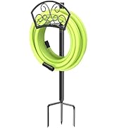 GOFORWILD Garden Hose Holder, Decorative Hose Butler Sturdy Water Hose Rack, Durable Wall Hose Ha...
