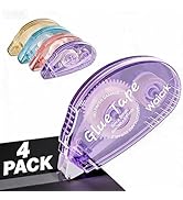 Waicrk 4 Pack Scrapbook Tape, Double Sided Tape for Crafts, Adhesive Glue Runner for Scrapbooking...
