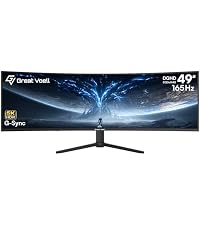 Great voell 34 Inch Ultrawide Curved Gaming Monitor, 240Hz WQHD, 1ms, 21:9