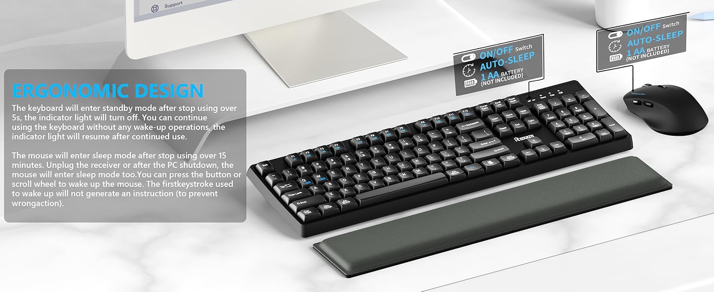 GK50 wireless keyboard and mouse 5