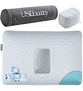 USlixury Ear Piercing Pillow with Foam Plug - Ear Pillow with Off Center and 4.7"X3.2" Hole, Soft...