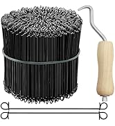 weideer 501 Pieces Double Loop Rebar Wire Bar Ties 6 Inch 16 Gauge with Automatic Rebar Tie Tool ...