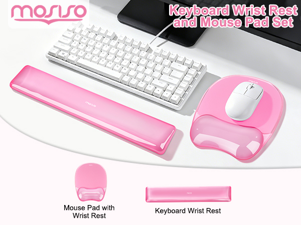MOSISO Wrist Rest Support for Mouse Pad &amp; Keyboard Set
