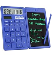 Desk Calculator with Erasable LCD Notepad Calculators ROATEE Desktop Basic Calculators for Middle...