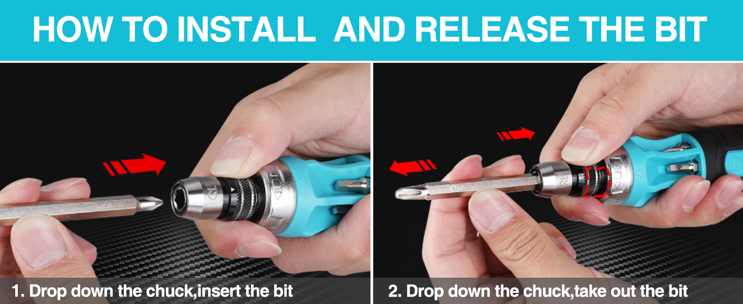 HOW TO INSTALL AND RELEASE THH BIT