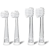 SEAGO Baby/Kids Electric Toothbrush Replacement Heads SG-849 for SG513 and SG2139 -Pack of 4 (025...
