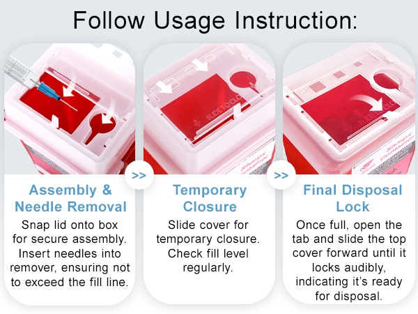 sharps containers for home use, needle disposal containers home, sharps disposal container, box