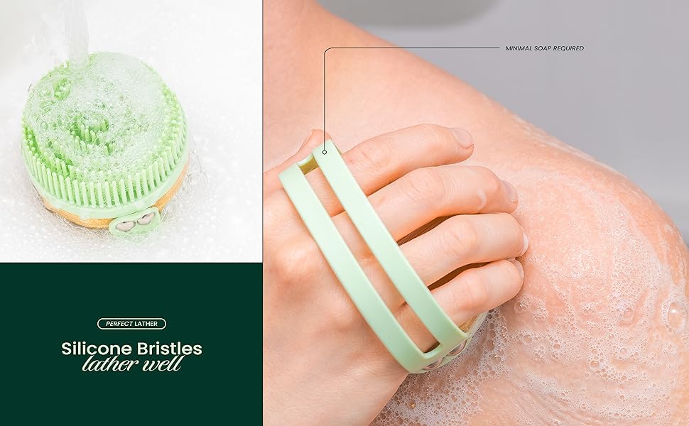 Silicone Shower Brush Photos and Infographics
