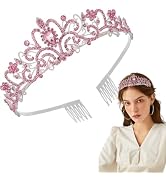 Crystal Crown Tiaras Princess Elegant Crown with combs Bride Rhinestone Headpieces Goddess Head B...