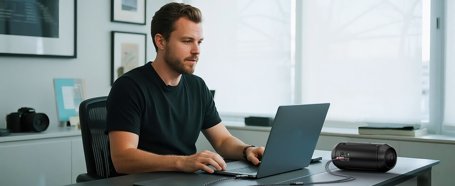 2 RCA to 3.5mm audio cable