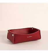 OLETHA Aesthetic Small Storage Basket for Organizing, Red