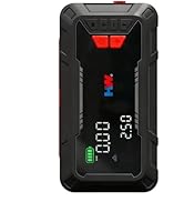 HW Portable Car Jump Starter with Air Compressor, 160PSI 2000A Jumper Starter for Gas up to 8.5L/...