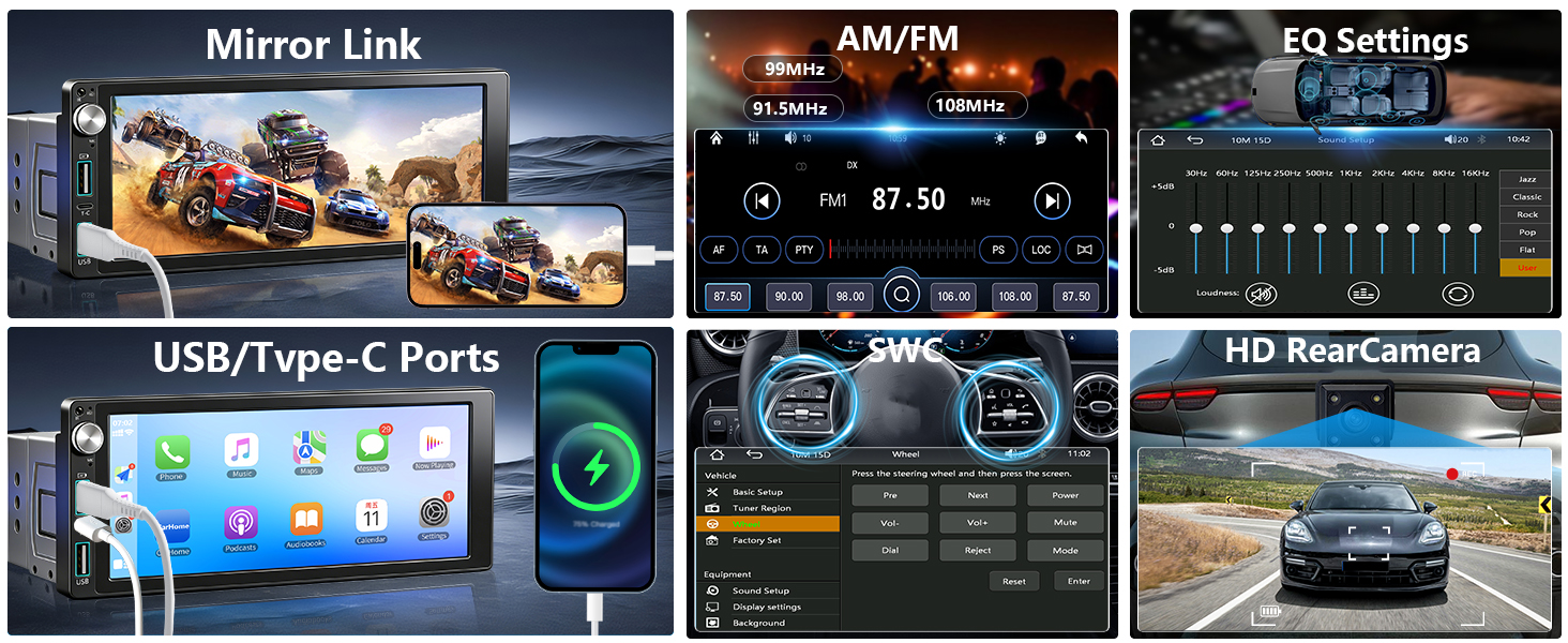 single din head unit
