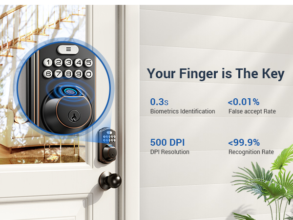keyless entry door lock with knobs