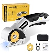 Upgraded 4V Cordless Electric Scissors for Cardboard,Cordless Cardboard Cutter with 2 Titanium Bl...