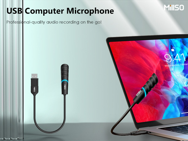 millso usb computer microphone