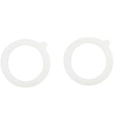 2Pcs White Silicone Jar Gaskets Replacement Rubber Seals Rings,3.75 Inch Sealing Rings for Mason ...