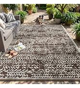 MontVoo Outdoor Rug Waterproof-Patio Rug Mat 5x8 Outdoor RV Camping Picnic Beach Mat Plastic Stra...
