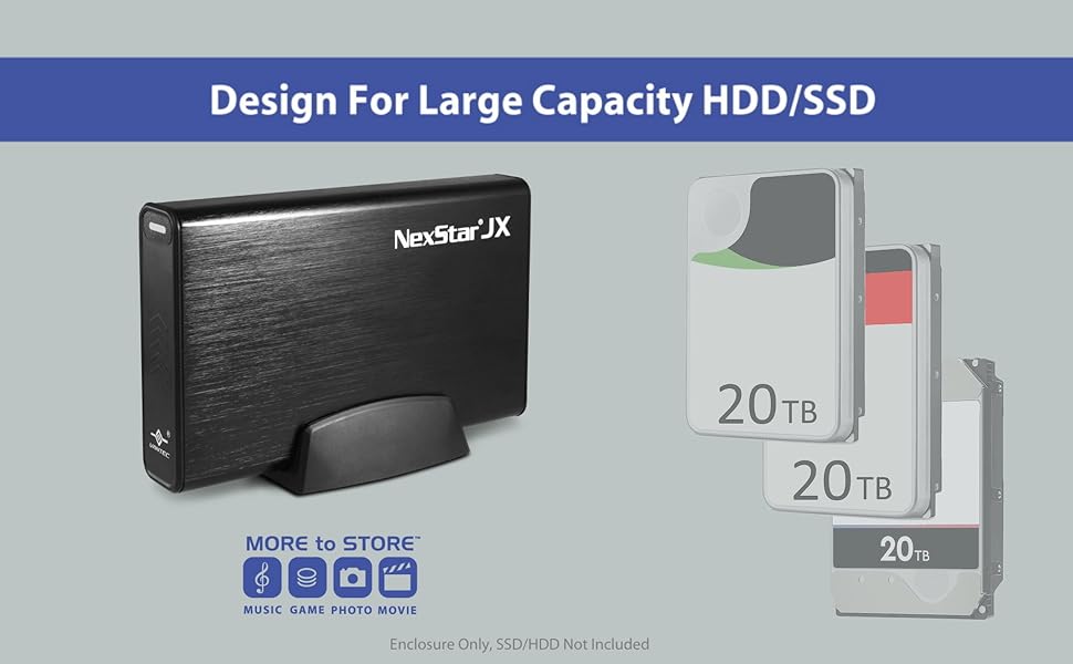 Design for Large Capacity HDD/SSD