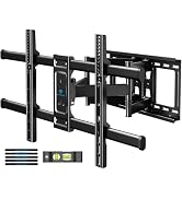 PERLESMITH Full Motion TV Wall Mount for Most 37-75 inch TVs up to 132 lbs, Max VESA 600x400mm, W...