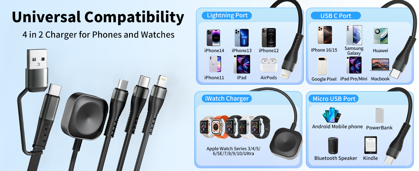 retractable apple watch charger multi charging cable retractable multi charging cable usb c