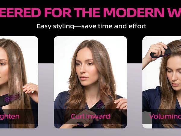 hair straightener brush