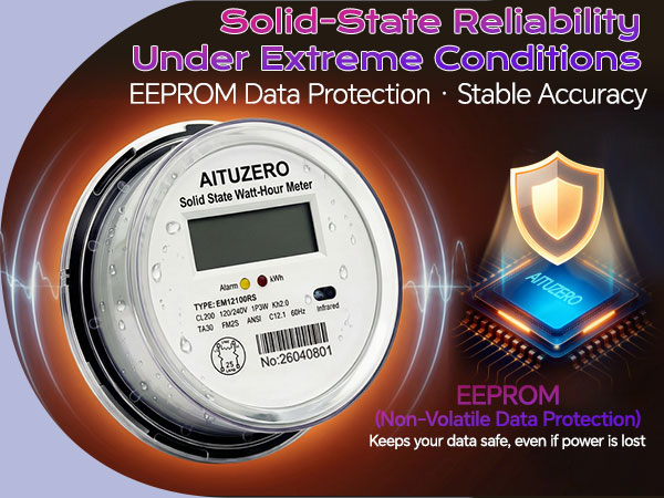 kwh meter submeter ansi 2s plugin bidirectional modbus pulse solidstate rental billing rv garage
