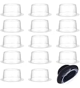 BENECREAT 24 Pcs Plastic Hat Holder, Plastic Hat Supports Display Organizer Racks Stands, Hat Ins...