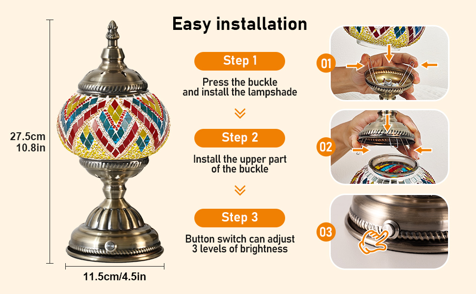 Handmade Moroccan Tiffany Style