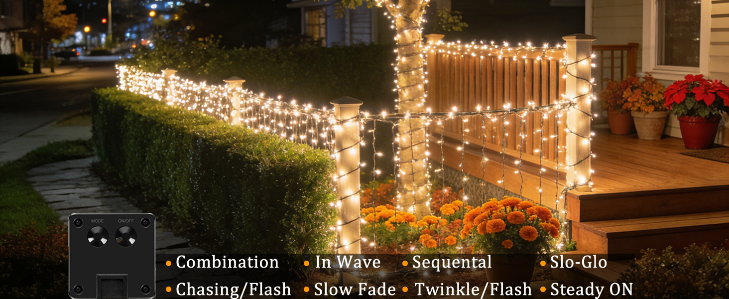 solar string lights outdoor waterproof