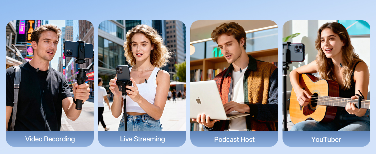 Wireless Lavalier Microphone for iPhone