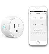FRANKEVER Mini Smart Plug,WiFi Outlet Works with Alexa Google Assistant, No Hub Required, ETL and...