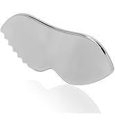 Stainless Steel Gua Sha for Facial Skin Care Scraping Massage Tool with Comb Teeth | Facial Massa...