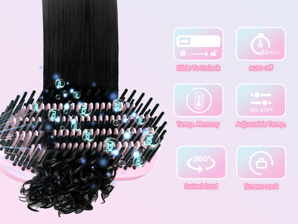 B071 hair straightener brush