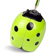 Eagle Cartoon Electric Pencil Sharpener , Cute Animal Design, Battery Operated (Ladybug)