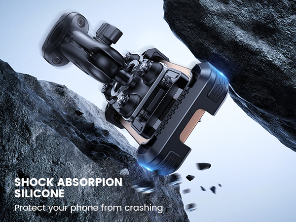 anti-shock motorcycle cellphone mount