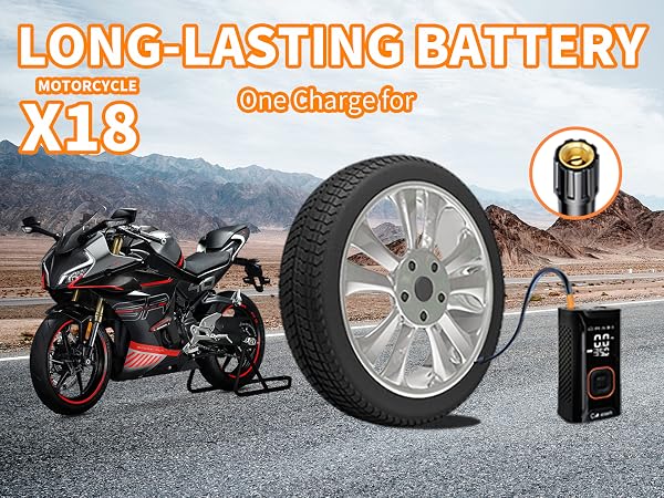 motorcycle tire inflator