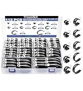 Cable Clamps—112 PCS 10 Sizes-1/4" 5/16" 3/8" 1/2" 5/8" 3/4" 1" 1-1/4" 1-1/2" 1-3/4" Stainless St...